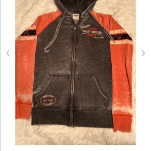 Harley Davidson zip up hoodie